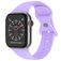 Mobigear Sport Dual Bracelet Silicone Apple Watch Fermeture à clou et passant - 49/46/45/44 mm - Violet