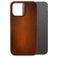 Mobilize Premium Coque iPhone 15 Pro Max MagSafe Coque arrière en Cuir Véritable - Burned Cognac