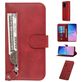 Mobigear Zipper Housse Samsung Galaxy S20 Ultra Etui Porte-Monnaie - Rouge