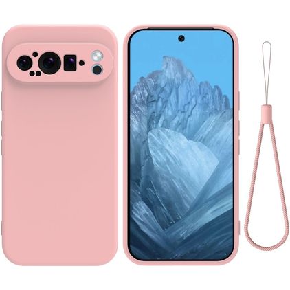 Mobigear Colors Coque Google Pixel 9 Pro Coque arrière en TPU Souple - Rose