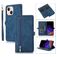 Mobigear Zipper Housse iPhone 14 Etui Porte-Monnaie - Bleu