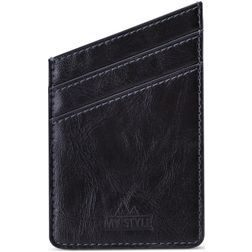 My Style Sticky Card - Porte Cartes en - 2 Cartes - Noir