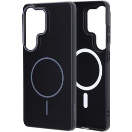 Mobiparts Slim Line Coque Samsung Galaxy S26 Ultra MagSafe Coque arrière Rigide - Onyx Black