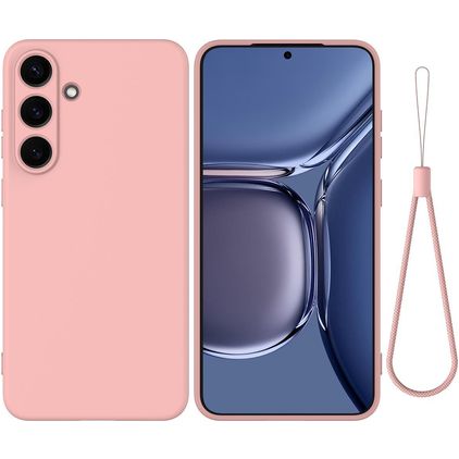 Mobigear Rubber Touch Samsung Galaxy S25 FE Silicone Coque arrière - Rose
