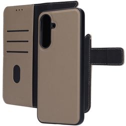 Mobiparts Housse Samsung Galaxy A36 Etui avec Coque Détachable en Cuir Véritable Porte-Monnaie - Taupe