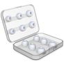 Mobigear Kit de Remplacement d'Embouts en Silicone pour AirPods Pro avec 6 Tailles - Blanc