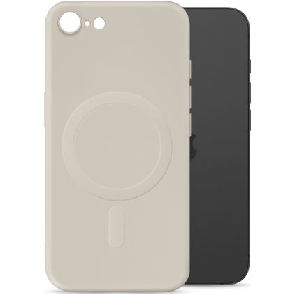 My Style Protective Flex Coque iPhone SE (2022) MagSafe Coque arrière en TPU Souple - Antique White