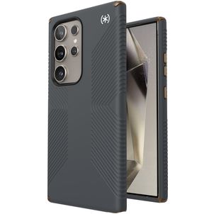 Speck Presidio2 Grip Coque Samsung Galaxy S24 Ultra Coque arrière Rigide Anti-Chocs - Charcoal Grey