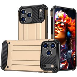 Mobigear Outdoor Coque iPhone 17 Pro Max Coque arrière Rigide Anti-Chocs - Or