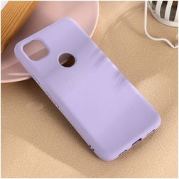 Mobigear Rubber Touch Coque Google Pixel 4a Coque arrière en Silicone - Violet