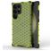 Mobigear Honeycomb Coque Samsung Galaxy S24 Ultra Coque arrière Rigide Anti-Chocs - Vert