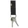 Valenta Keychain Porte-clés en Cuir avec Poche à Pièces - Noir