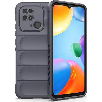 Mobigear Bumpy Coque Xiaomi Redmi 10C Coque arrière en TPU Souple - Charcoal