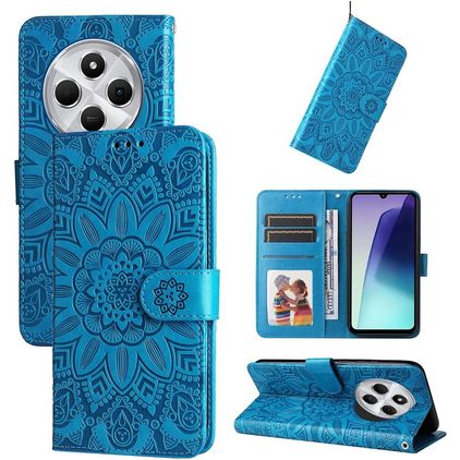 Mobigear Sunflower Xiaomi Redmi 14C Étui Portefeuille - Bleu