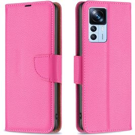 Mobigear Wallet Housse Xiaomi 12T Etui Porte-Monnaie - Magenta