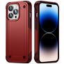 Mobigear Slim Armor Coque iPhone 14 Pro Coque arrière Rigide Anti-Chocs - Rouge