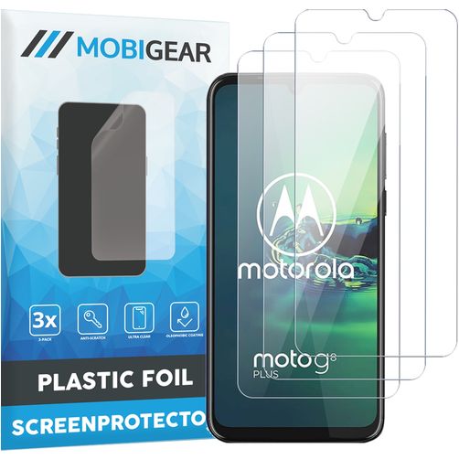 Mobigear Motorola Moto G8 Plus Protection d'écran Film - Compatible coque (Lot de 3)