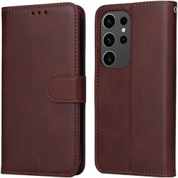 Mobigear Wallet Housse Samsung Galaxy S24 Ultra Etui Porte-Monnaie - Marron