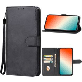 Mobigear Retro Housse Samsung Galaxy S24 Etui Porte-Monnaie - Noir