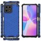 Mobigear Honeycomb Coque HONOR X8 Coque arrière Rigide Anti-Chocs - Bleu