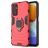Mobigear Armor Ring Coque Samsung Galaxy M23 Coque arrière Rigide Anti-Chocs avec Anneau-Support - Rouge