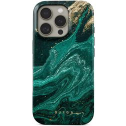 Burga Tough Coque iPhone 16 Pro MagSafe Coque arrière Rigide Anti-Chocs - Emerald Pool