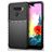 Mobigear Groove Coque LG K50s Coque arrière en TPU Souple - Noir