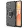 Mobigear Armor Ring Realme C31 Plastique rigide Coque arrière Antichoc avec bague de maintien - Noir