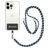 Mobigear Lanyard - Cordon de téléphone universel ajustable - Vert / Noir / Blanc
