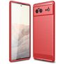 Mobigear Brushed Slim Google Pixel 6 TPU souple Coque arrière - Rouge