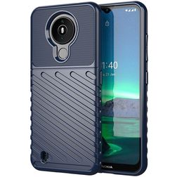 Mobigear Groove Coque Nokia 1.4 Coque arrière en TPU Souple - Bleu