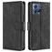 Mobigear Croco Housse Motorola Edge 30 Fusion Etui Porte-Monnaie - Noir