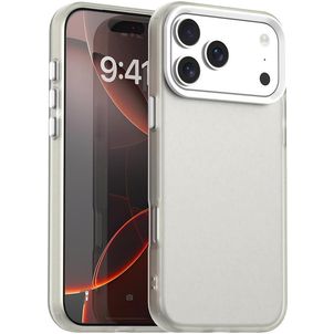 Mobigear Crystal iPhone 17 Pro Plastique rigide Coque arrière - Blanc