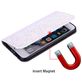 Mobigear Croco Glitter Housse Samsung Galaxy J6 Plus Etui Porte-Monnaie - Blanc