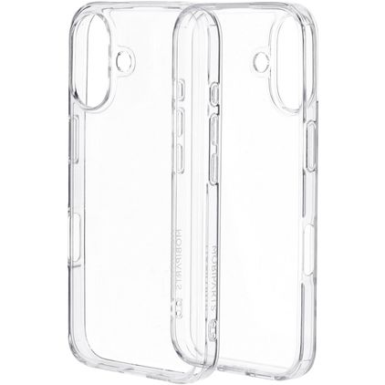 Mobiparts Classic Hardcover Coque Transparente iPhone 16 Coque arrière Rigide - Transparent