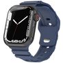 Mobigear Sport Armor Bracelet Silicone Apple Watch Fermeture à clou et passant - 49/46/45/44 mm - Bleu