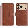 Mobigear S Line Housse iPhone 17 Pro Etui Porte-Monnaie - Marron