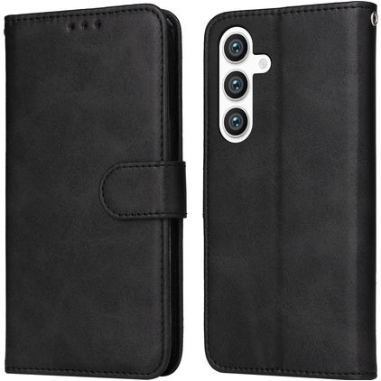 Mobigear Wallet Housse Samsung Galaxy S24 Etui Porte-Monnaie - Noir