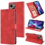 Mobigear Wallet Housse iPhone 14 Etui Porte-Monnaie - Rouge