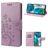 Mobigear Flowers Housse Motorola Moto G52 Etui Porte-Monnaie - Violet