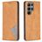 Mobigear Rhombus Slim Housse Samsung Galaxy S25 Ultra Etui - Cognac