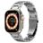 Mobigear Amsterdam Bracelet Acier Apple Watch Fermeture boucle déployante - 49/46/45/44 mm - Argent