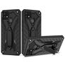 Mobigear Armor Stand Coque Realme C25Y Coque arrière Rigide Anti-Chocs avec Support Amovible - Noir