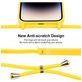 Mobigear Lanyard iPhone 14 Pro Coque avec cordon en Silicone - Jaune
