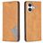 Mobigear Rhombus Slim Housse iPhone 17 Etui - Cognac
