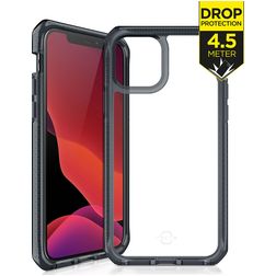 ITSkins SupremeClear Coque iPhone 12 Mini Coque arrière Rigide Anti-Chocs - Transparent / Noir