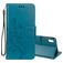 Mobigear Flowers iPhone XR Étui Portefeuille - Turquoise