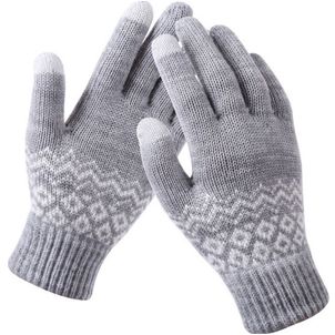 Mobigear Stretch Gants tactiles Tissu - One-Size - Gris