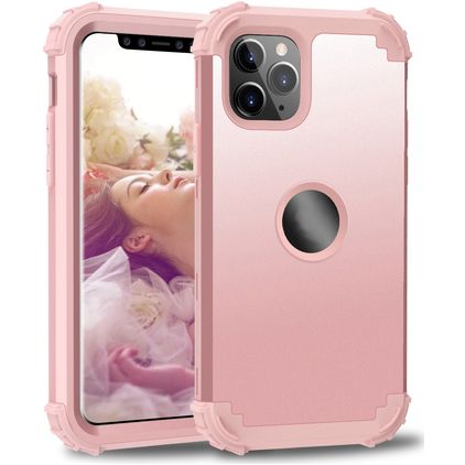 Mobigear Ultra Tough Coque iPhone 11 Pro Coque arrière Rigide Anti-Chocs - Rose doré