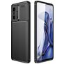 Mobigear Brushed Slim Coque Xiaomi 11T Pro Coque arrière en TPU Souple - Noir